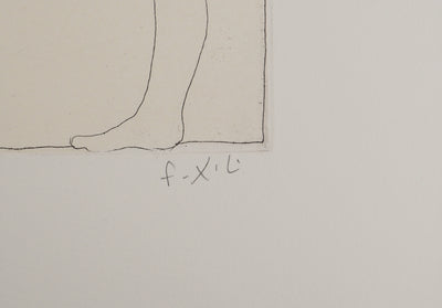 François-Xavier LALANNE : Le triangle amoureux, Gravure originale (photo de détail 2) - Crédit photo : Galerie Art.Paris