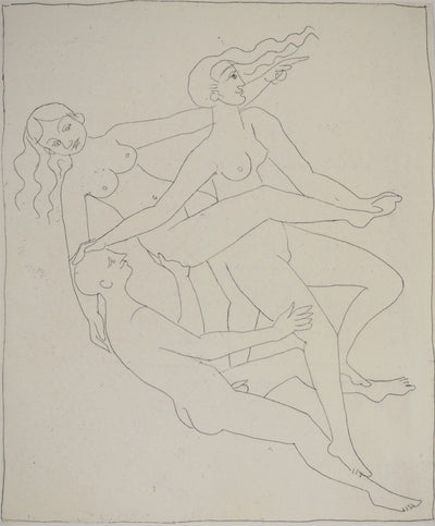François-Xavier LALANNE : Les amants, Gravure originale (photo de détail 3) - Crédit photo : Galerie Art.Paris