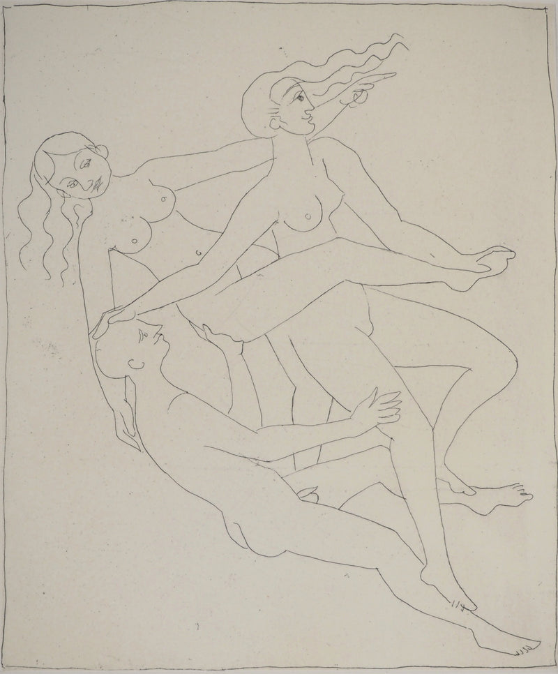 François-Xavier LALANNE : Les amants, Gravure originale (photo de détail 3) - Crédit photo : Galerie Art.Paris