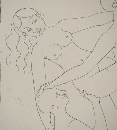 François-Xavier LALANNE : Les amants, Gravure originale (photo de détail 4) - Crédit photo : Galerie Art.Paris