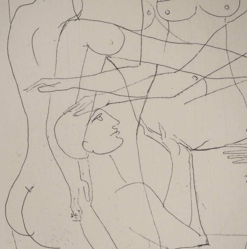 François-Xavier LALANNE : Hommes et femmes, Gravure originale (photo de détail 5) - Crédit photo : Galerie Art.Paris