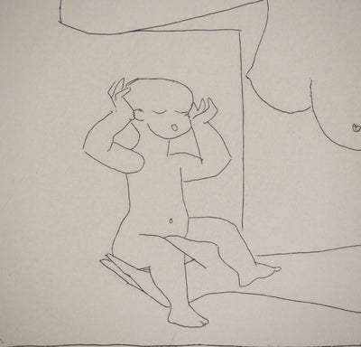 François-Xavier LALANNE : Mère et enfant, Gravure originale (photo de détail 4) - Crédit photo : Galerie Art.Paris