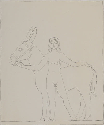 François-Xavier LALANNE : L'âne et la femme, Gravure originale (photo de détail 3) - Crédit photo : Galerie Art.Paris