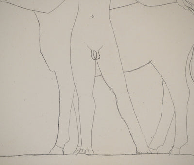 François-Xavier LALANNE : L'âne et la femme, Gravure originale (photo de détail 5) - Crédit photo : Galerie Art.Paris
