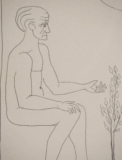 François-Xavier LALANNE : Le vieil homme et ses fils, Gravure originale (photo de détail 5) - Crédit photo : Galerie Art.Paris