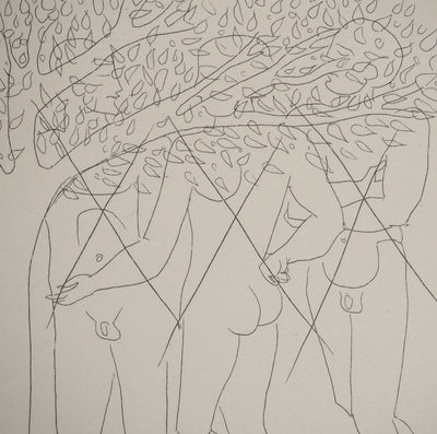 François-Xavier LALANNE : Solitude de la vieillesse, Gravure originale (photo de détail 5) - Crédit photo : Galerie Art.Paris