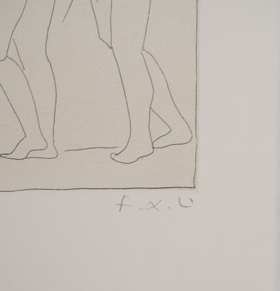 François-Xavier LALANNE : Solitude de la vieillesse, Gravure originale (photo de détail 2) - Crédit photo : Galerie Art.Paris