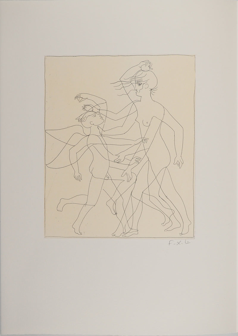 François-Xavier LALANNE : Dualité : entre amour et raison, Gravure originale (vue générale) - Crédit photo : Galerie Art.Paris