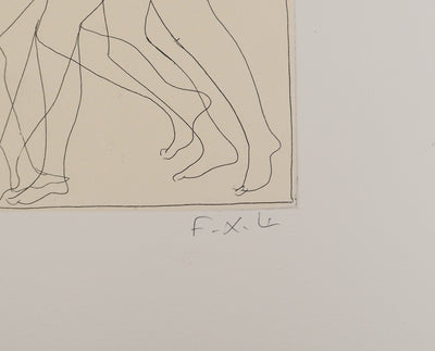 François-Xavier LALANNE : Dualité : entre amour et raison, Gravure originale (photo de détail 2) - Crédit photo : Galerie Art.Paris