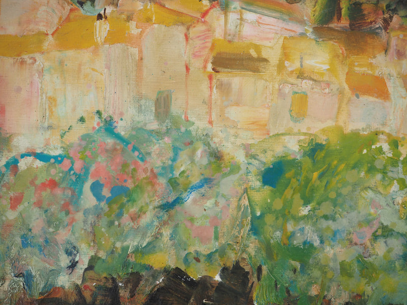 Pierre GARCIA-FONS : Provence, le Hameau perché, Huile sur toile signée