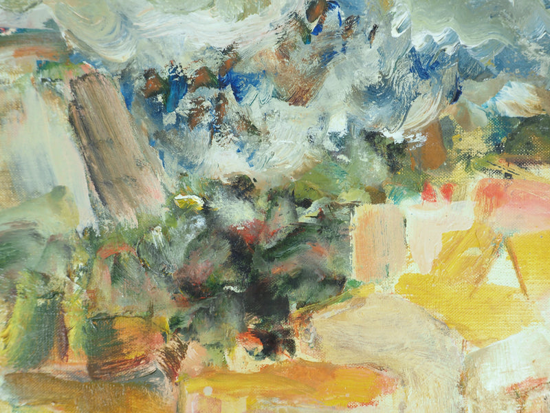 Pierre GARCIA-FONS : Provence, le Hameau perché, Huile sur toile signée