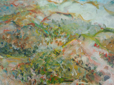 Pierre GARCIA-FONS : Pyrénées, les Corbières, Huile sur toile signée