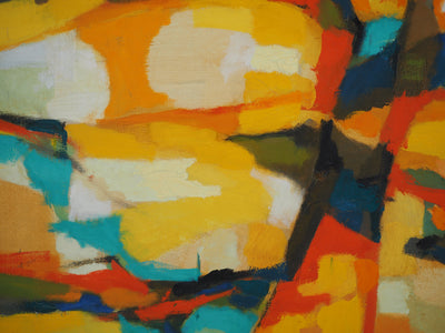Marcel MOULY : Coucher de soleil et vieil arbre, Tableau original (photo de détail 8) - Crédit photo : Galerie Art.Paris