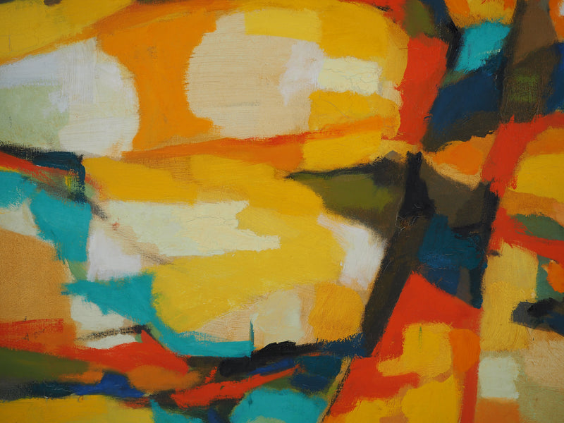 Marcel MOULY : Coucher de soleil et vieil arbre, Tableau original (photo de détail 8) - Crédit photo : Galerie Art.Paris
