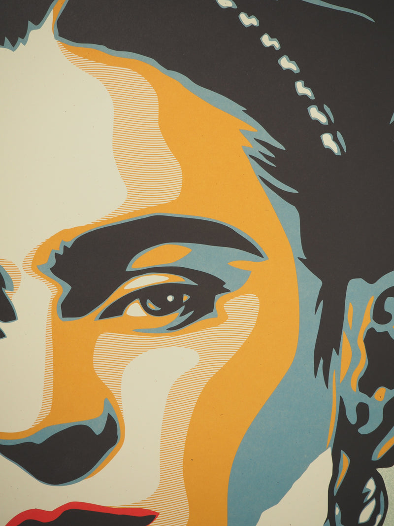 Shepard FAIREY : Frida Khalo, Sérigraphie originale (photo de détail 4) - Crédit photo : Galerie Art.Paris