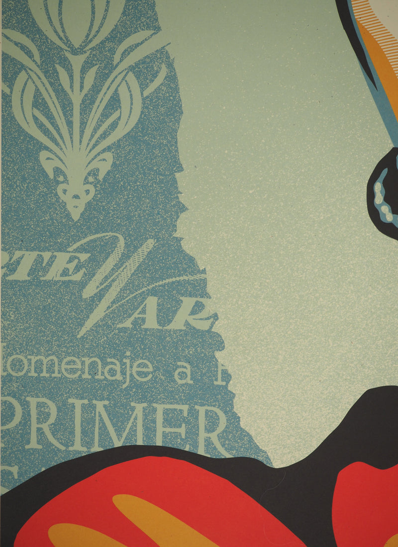 Shepard FAIREY : Frida Khalo, Sérigraphie originale (photo de détail 6) - Crédit photo : Galerie Art.Paris