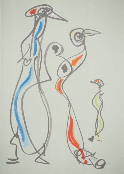Max ERNST : Oiseaux surréalistes, Affiche originale (photo de détail 2) - Crédit photo : Galerie Art.Paris