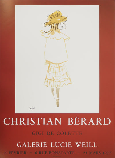 Christian BERARD : La petite fille en jaune, Affiche originale (vue générale) - Crédit photo : Galerie Art.Paris