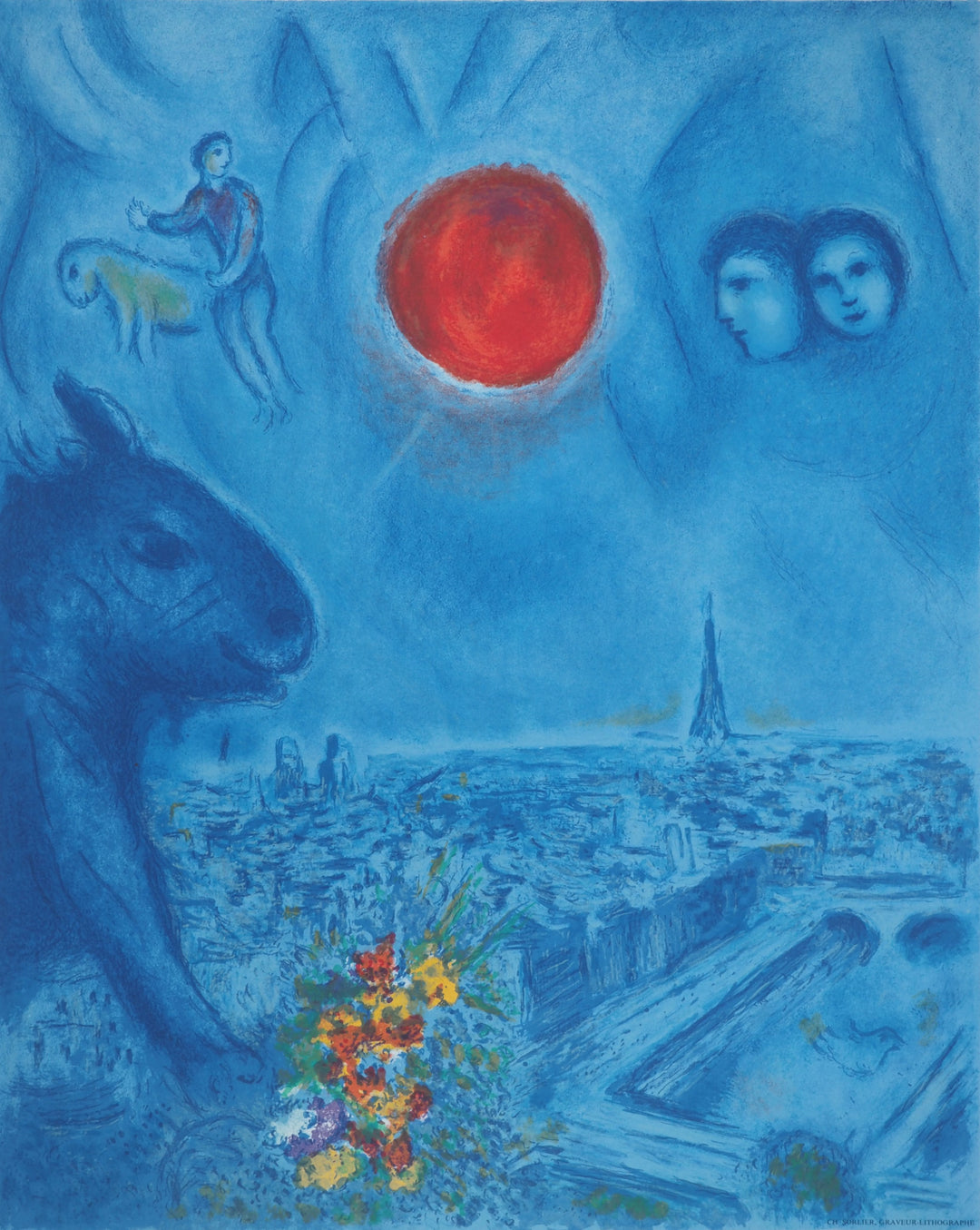Marc CHAGALL: The Sun of Paris, Original Poster – art.paris
