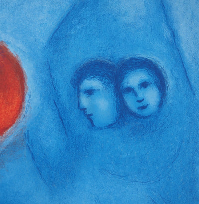 Marc CHAGALL : Le soleil de Paris, Affiche originale (photo de détail 4) - Crédit photo : Galerie Art.Paris