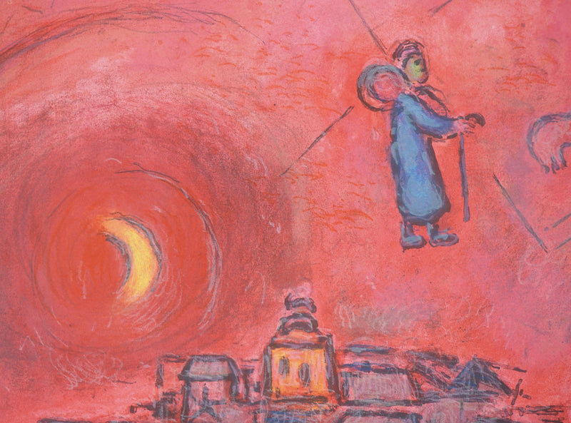 Marc CHAGALL : Le cantique des cantiques, Affiche originale (photo de détail 5) - Crédit photo : Galerie Art.Paris