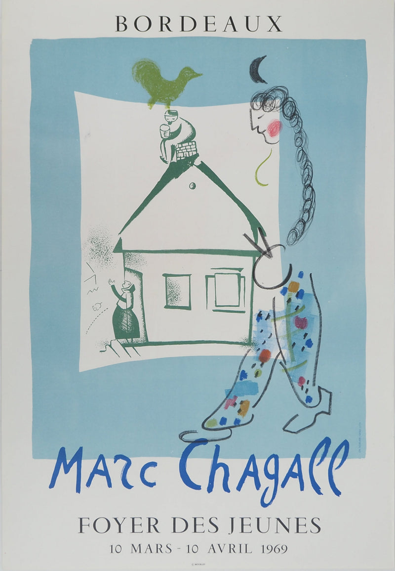 Marc CHAGALL : La maison de mon village, Affiche originale (vue générale) - Crédit photo : Galerie Art.Paris