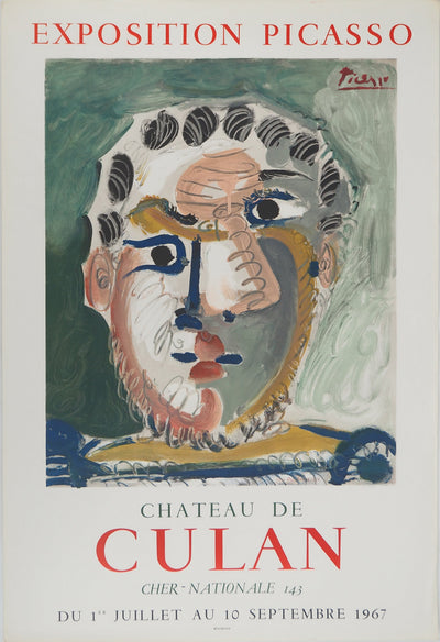 Pablo PICASSO : Château de Culan, Affiche originale (vue générale) - Crédit photo : Galerie Art.Paris