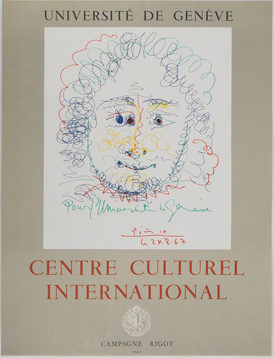 Pablo PICASSO : Portrait de jeune homme, Affiche originale (vue générale) - Crédit photo : Galerie Art.Paris