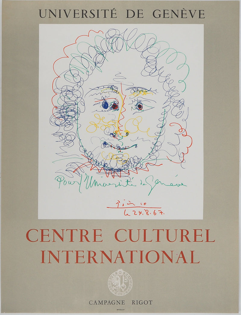 Pablo PICASSO : Portrait de jeune homme, Affiche originale (vue générale) - Crédit photo : Galerie Art.Paris