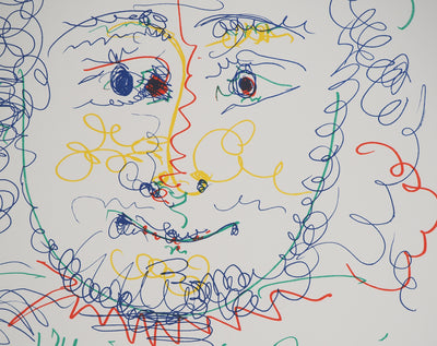 Pablo PICASSO : Portrait de jeune homme, Affiche originale (photo de détail 5) - Crédit photo : Galerie Art.Paris