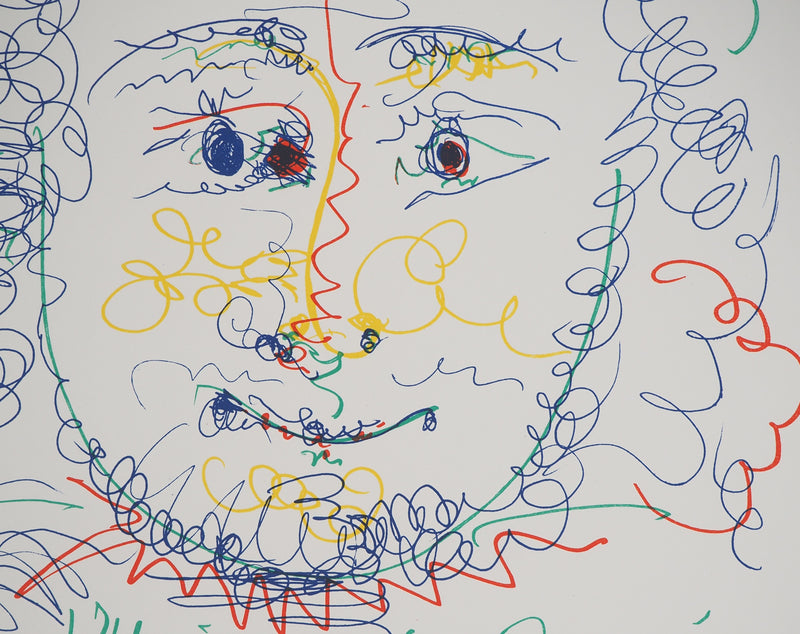 Pablo PICASSO : Portrait de jeune homme, Affiche originale (photo de détail 5) - Crédit photo : Galerie Art.Paris