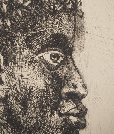 Pablo PICASSO : Présence africaine, Affiche originale (photo de détail 4) - Crédit photo : Galerie Art.Paris