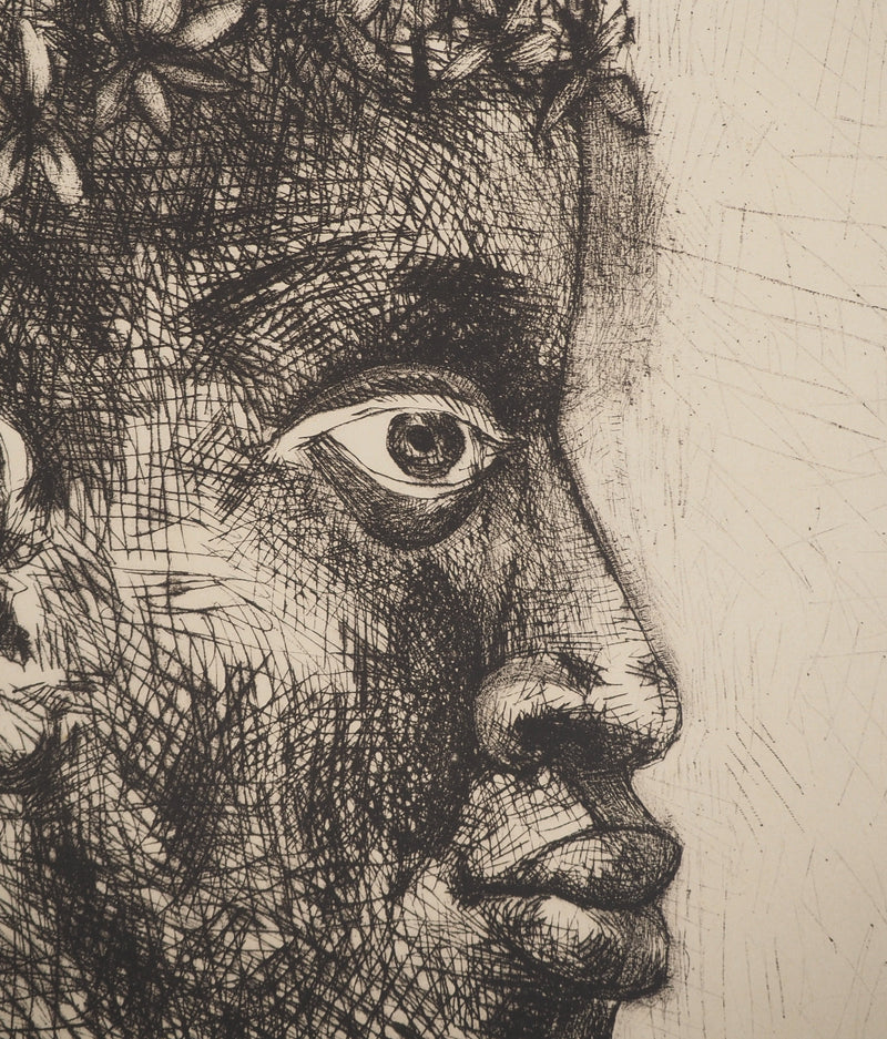 Pablo PICASSO : Présence africaine, Affiche originale (photo de détail 4) - Crédit photo : Galerie Art.Paris