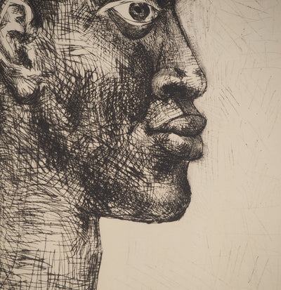 Pablo PICASSO : Présence africaine, Affiche originale (photo de détail 5) - Crédit photo : Galerie Art.Paris