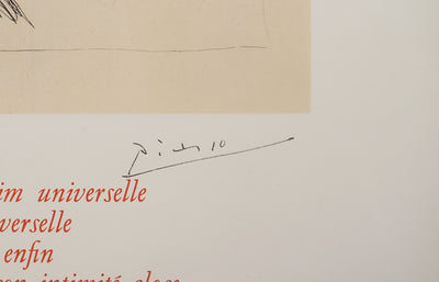 Pablo PICASSO : Présence africaine, Affiche originale (photo de détail 2) - Crédit photo : Galerie Art.Paris