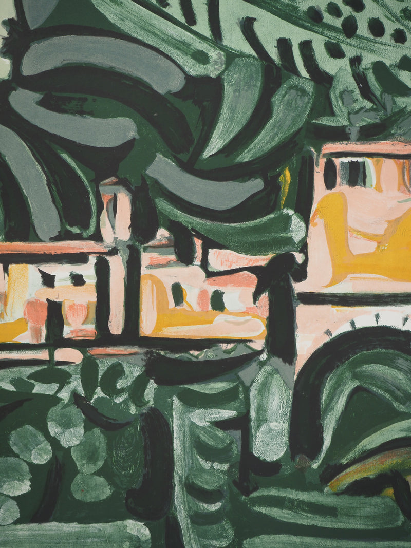 Pablo PICASSO : Le Village de Vauvenargues, Affiche originale (photo de détail 3) - Crédit photo : Galerie Art.Paris