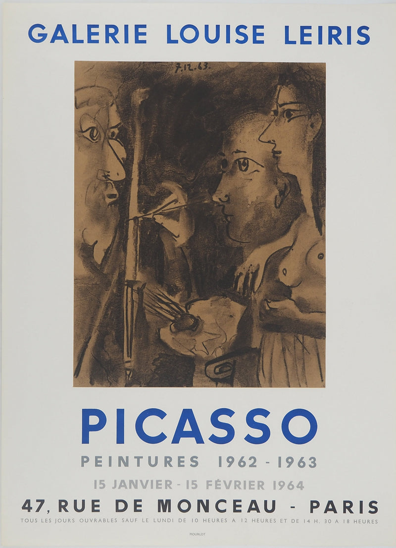 Pablo PICASSO : Le peintre, Affiche originale (vue générale) - Crédit photo : Galerie Art.Paris