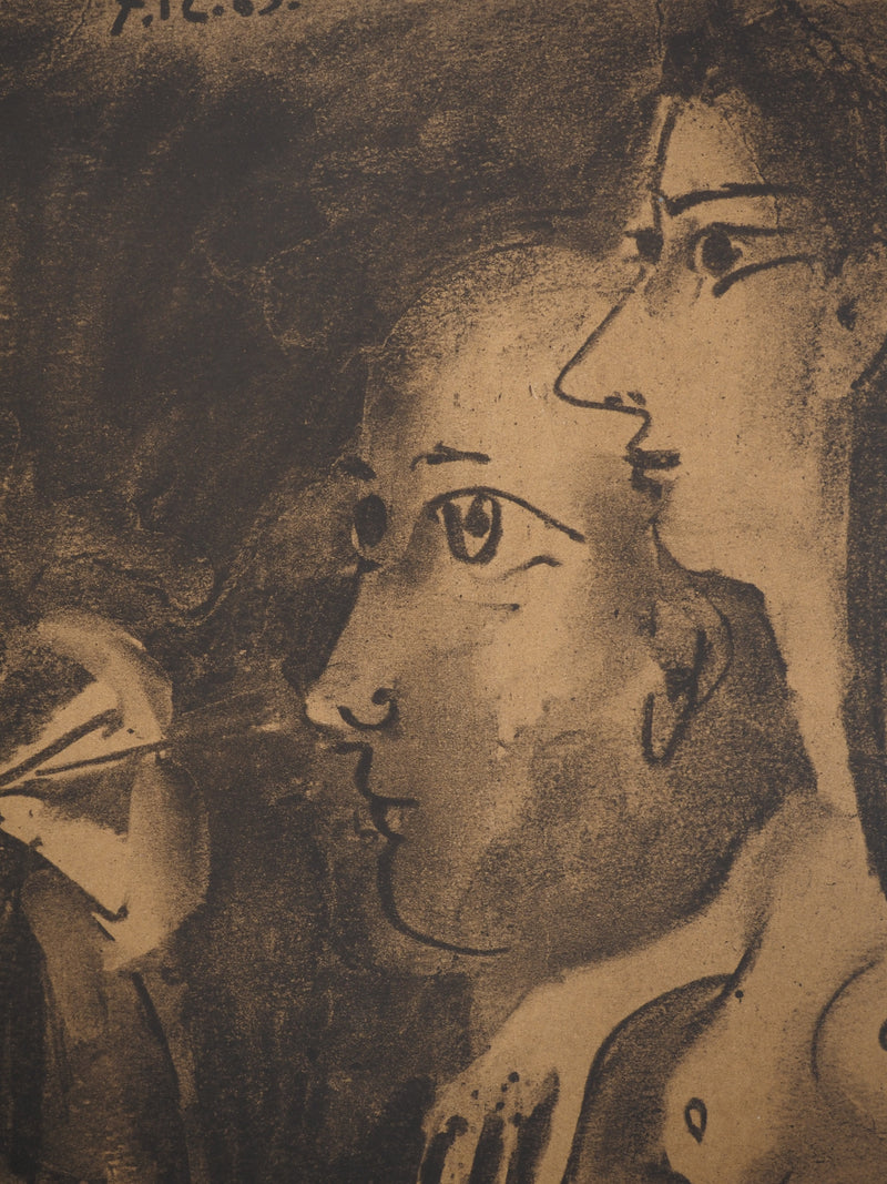 Pablo PICASSO : Le peintre, Affiche originale (photo de détail 3) - Crédit photo : Galerie Art.Paris