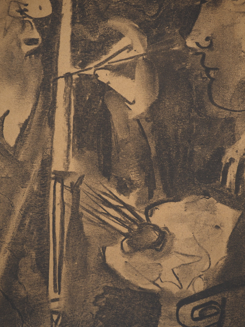 Pablo PICASSO : Le peintre, Affiche originale (photo de détail 4) - Crédit photo : Galerie Art.Paris