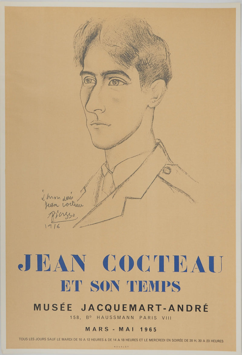 Pablo PICASSO : Jean Cocteau et son temps, Affiche originale (vue générale) - Crédit photo : Galerie Art.Paris