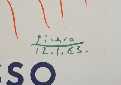 Pablo PICASSO : Le fou du roi, Affiche originale (photo de détail 2) - Crédit photo : Galerie Art.Paris