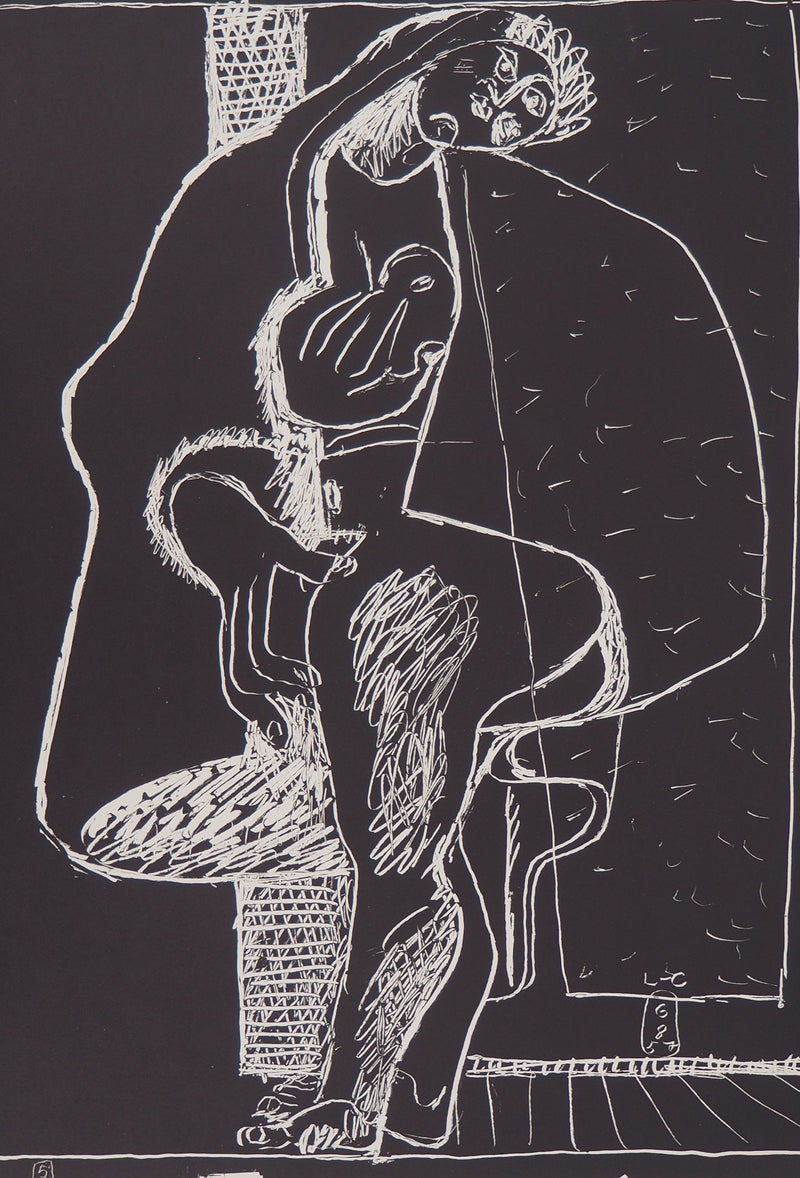 LE CORBUSIER : Maternité, Lithographie originale (photo de détail 2) - Crédit photo : Galerie Art.Paris