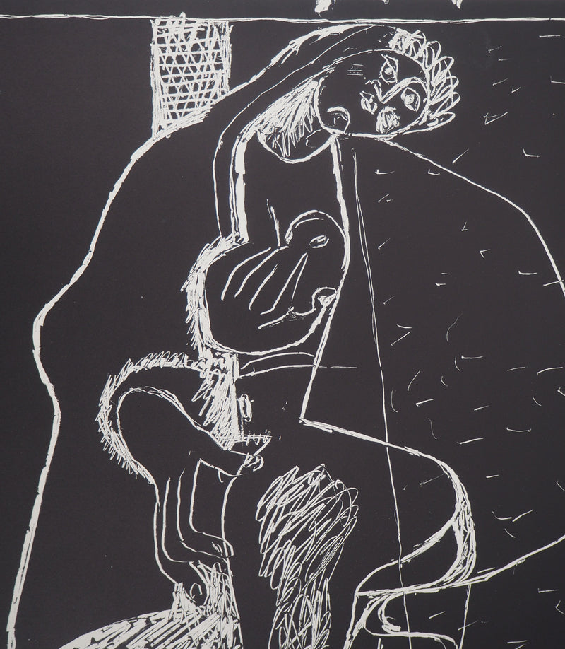 LE CORBUSIER : Maternité, Lithographie originale (photo de détail 4) - Crédit photo : Galerie Art.Paris