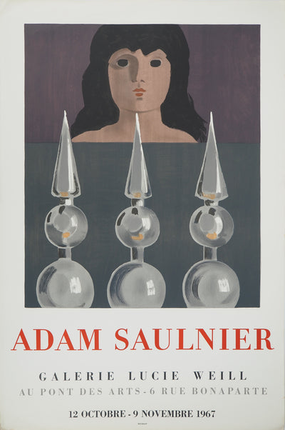 Adam SAULNIER : La femme au portail, Affiche originale (vue générale) - Crédit photo : Galerie Art.Paris