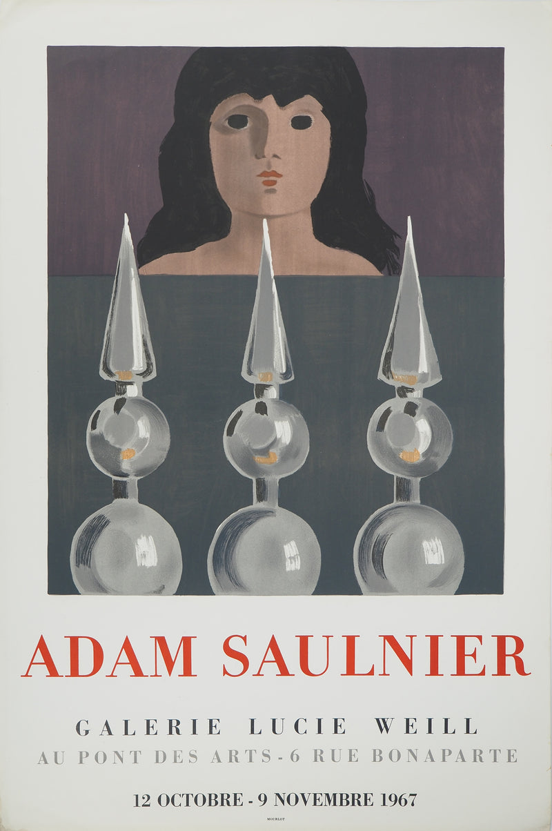 Adam SAULNIER : La femme au portail, Affiche originale (vue générale) - Crédit photo : Galerie Art.Paris