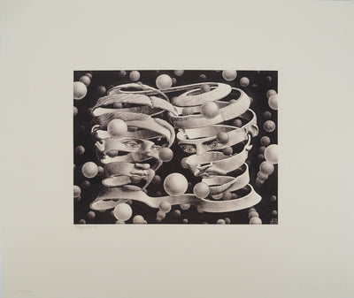 ESCHER M.C. : Amoureux surréaliste, oeuvre originale (vue générale) - Crédit photo : Galerie Art.Paris