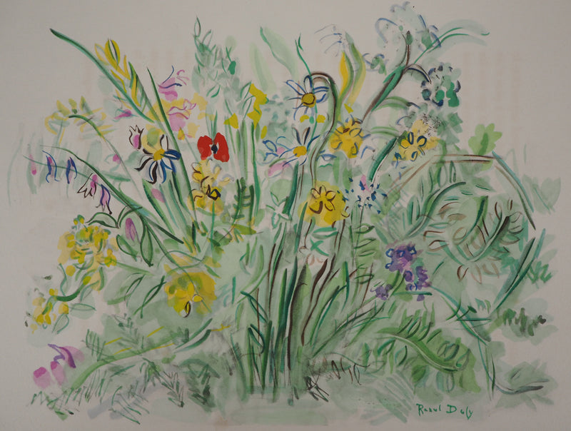 Raoul DUFY : Fleurs printanières, Lithographie originale (photo de détail 3) - Crédit photo : Galerie Art.Paris