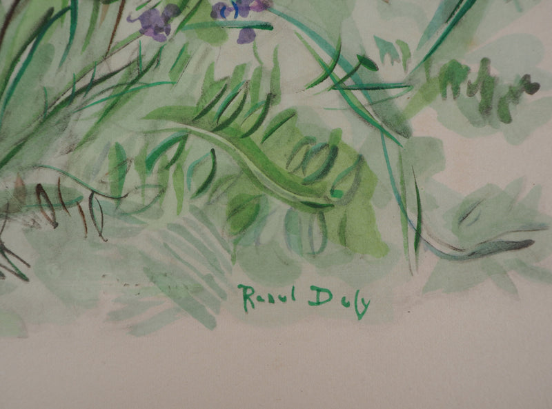 Raoul DUFY : Fleurs printanières, Lithographie originale (photo de détail 2) - Crédit photo : Galerie Art.Paris