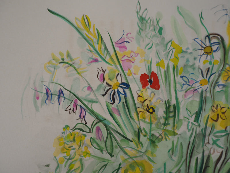 Raoul DUFY : Fleurs printanières, Lithographie originale (photo de détail 4) - Crédit photo : Galerie Art.Paris