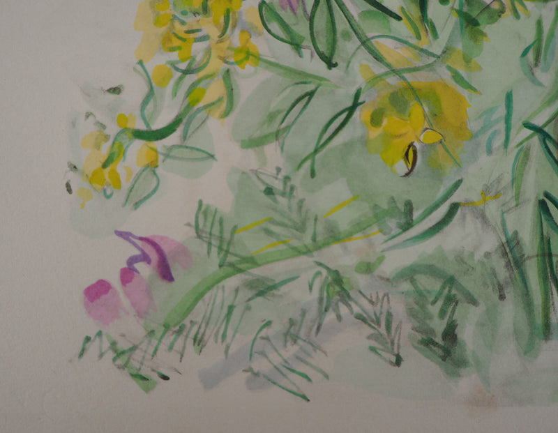 Raoul DUFY : Fleurs printanières, Lithographie originale (photo de détail 6) - Crédit photo : Galerie Art.Paris